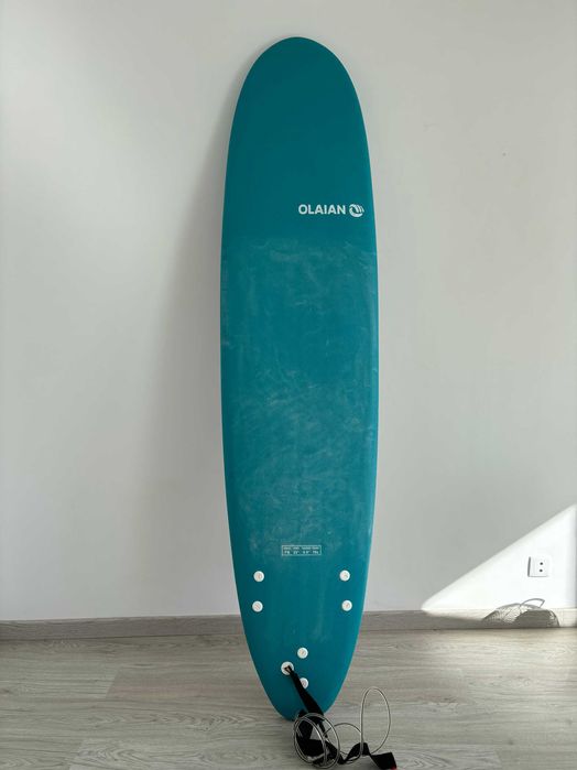Prancha Surf Decathlon 7'8 + Leash - Usada 2 vezes, como nova
