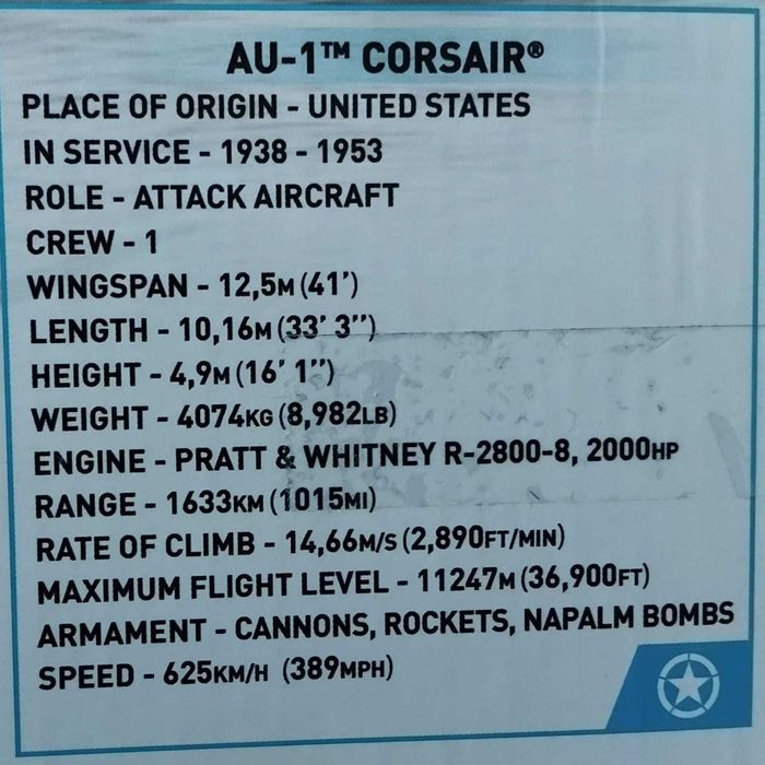 Zestaw Cobi 2415 AU-1 Corsair