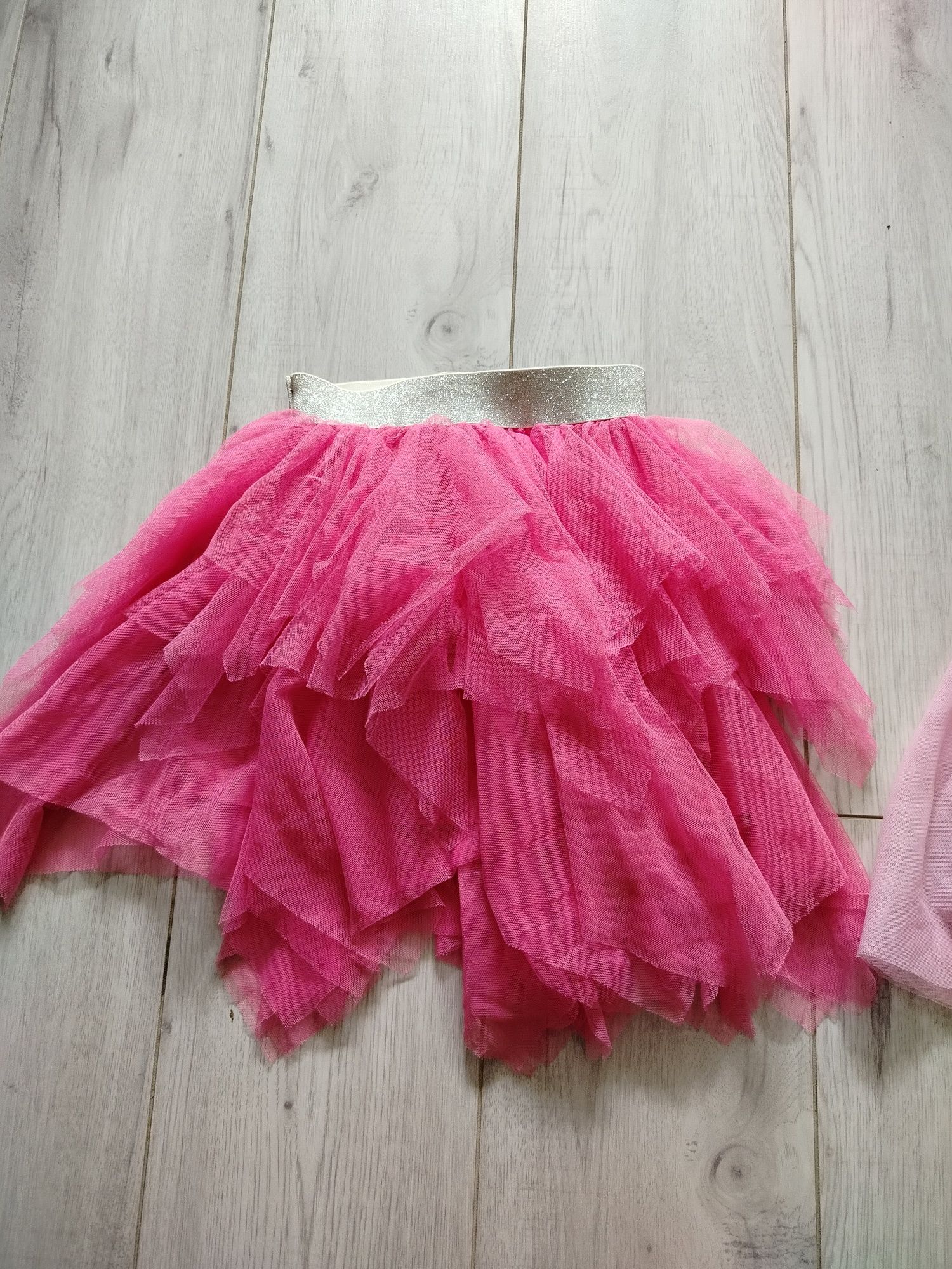 Różowe spódniczka tutu tiul 128cm księżniczkowa