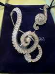 Kolczyki klucze wiolinowe Swarovski