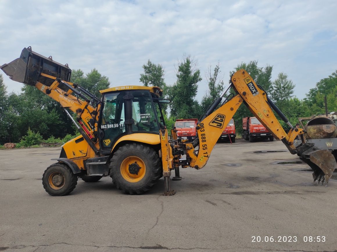 Аренда/ Услуги экскаватора JCB 3cx, наличие Самосвалов, Миксер.