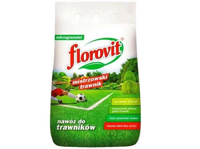 Nawóz do trawy trawnika żelazo 5kg inco Florovit