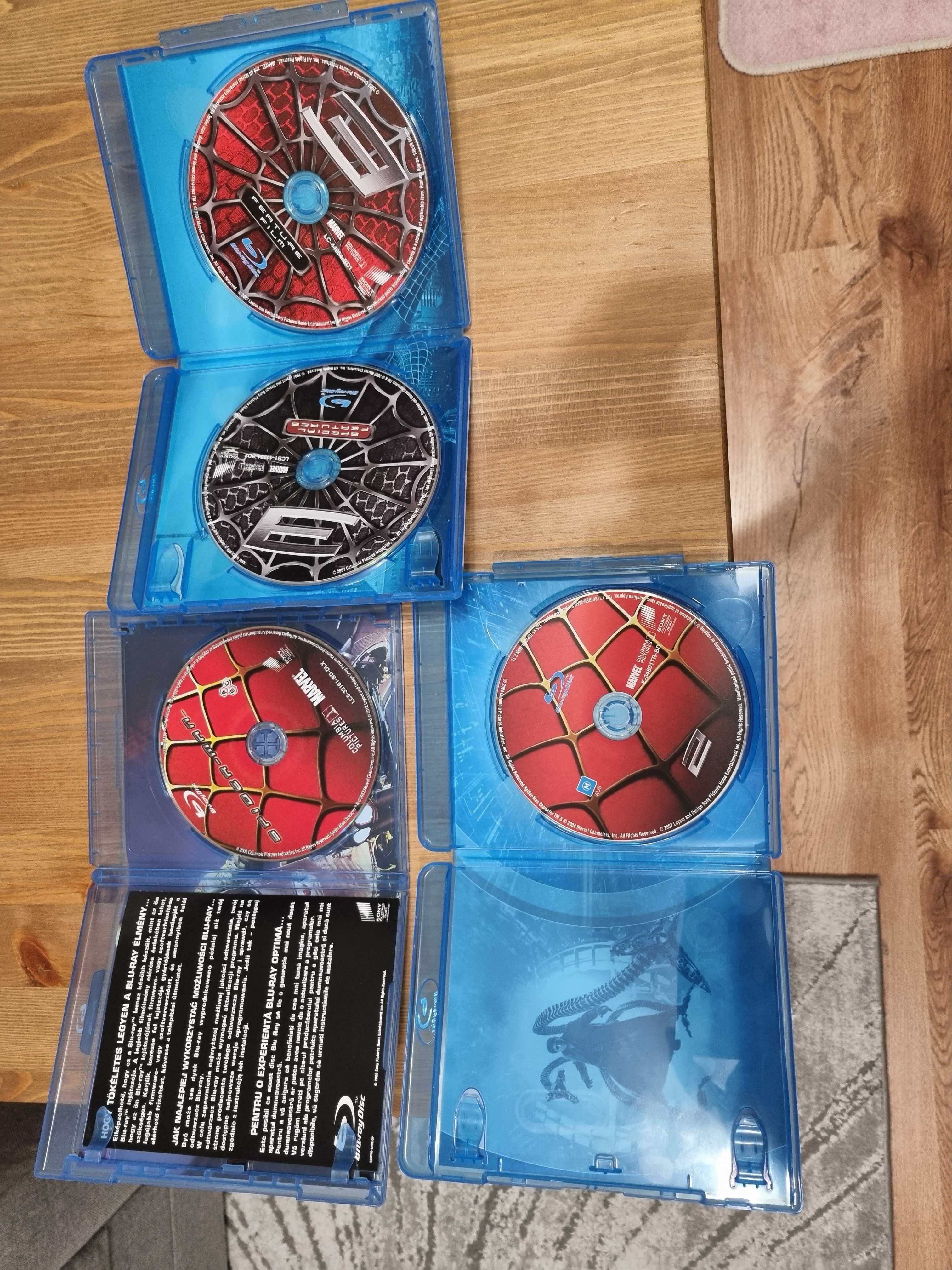 Spiderman 1, 2, 3 bluray filmy