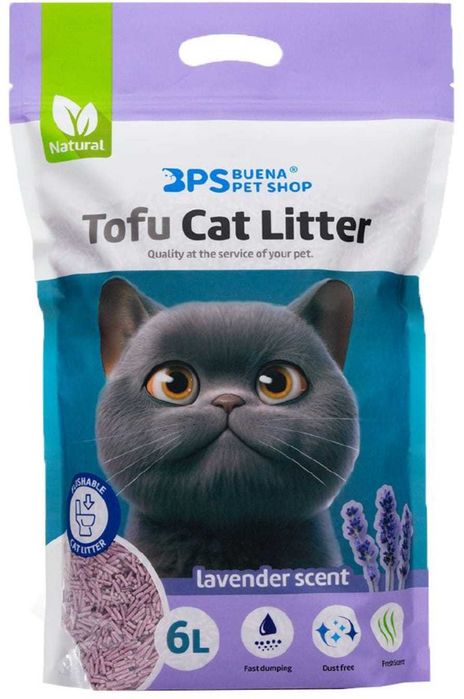 Areia de Tofu para Gato – 6L
