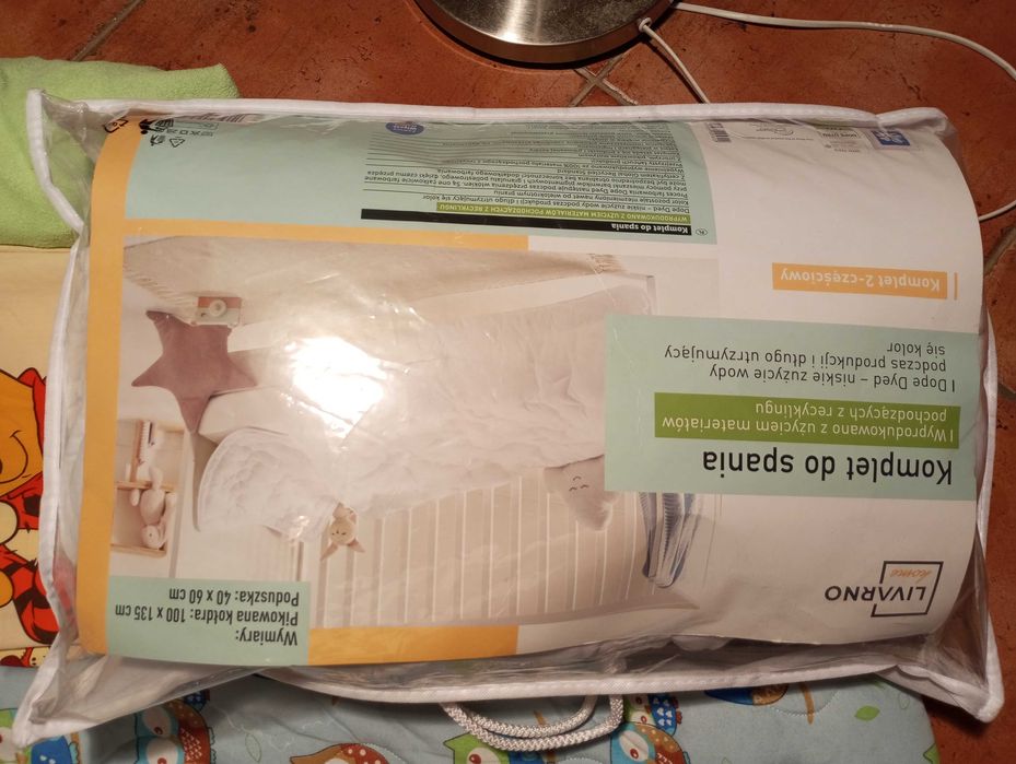 materac gryka kokos 120x60 prześcieradło pościeli 100x135 do łóżeczko