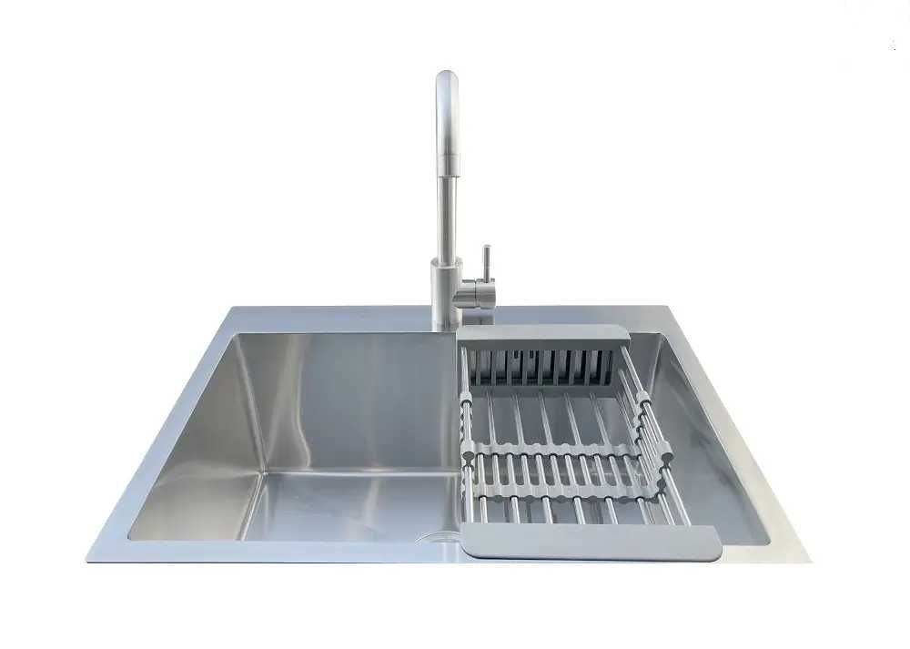 Кухонная  мойка 60х45 см, С Смесителем, нержавіюча сталь 3 мм