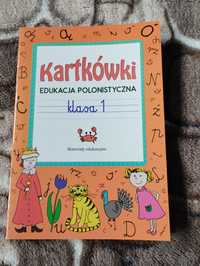 Książka kartkówki edukacja polonistyczna klasa 1