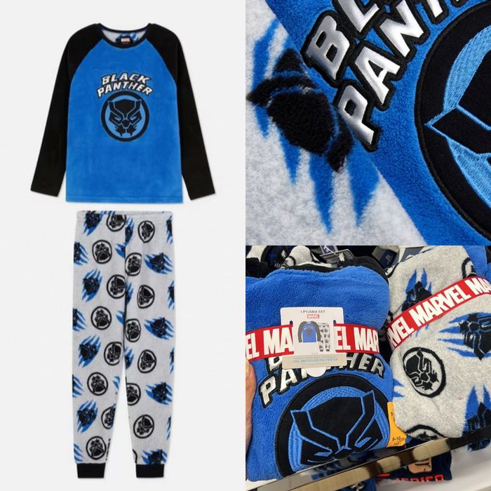 Тепла піжама 8 9 10 11 12 13  р lплюш махра  Марвел black panther