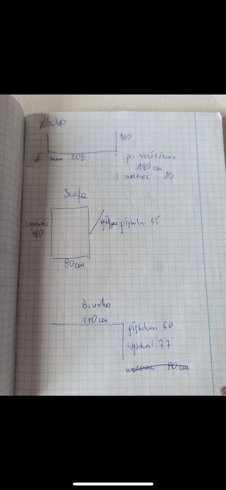 Zestaw mebli z naturalnego drewna z wysuwanym łóżkiem