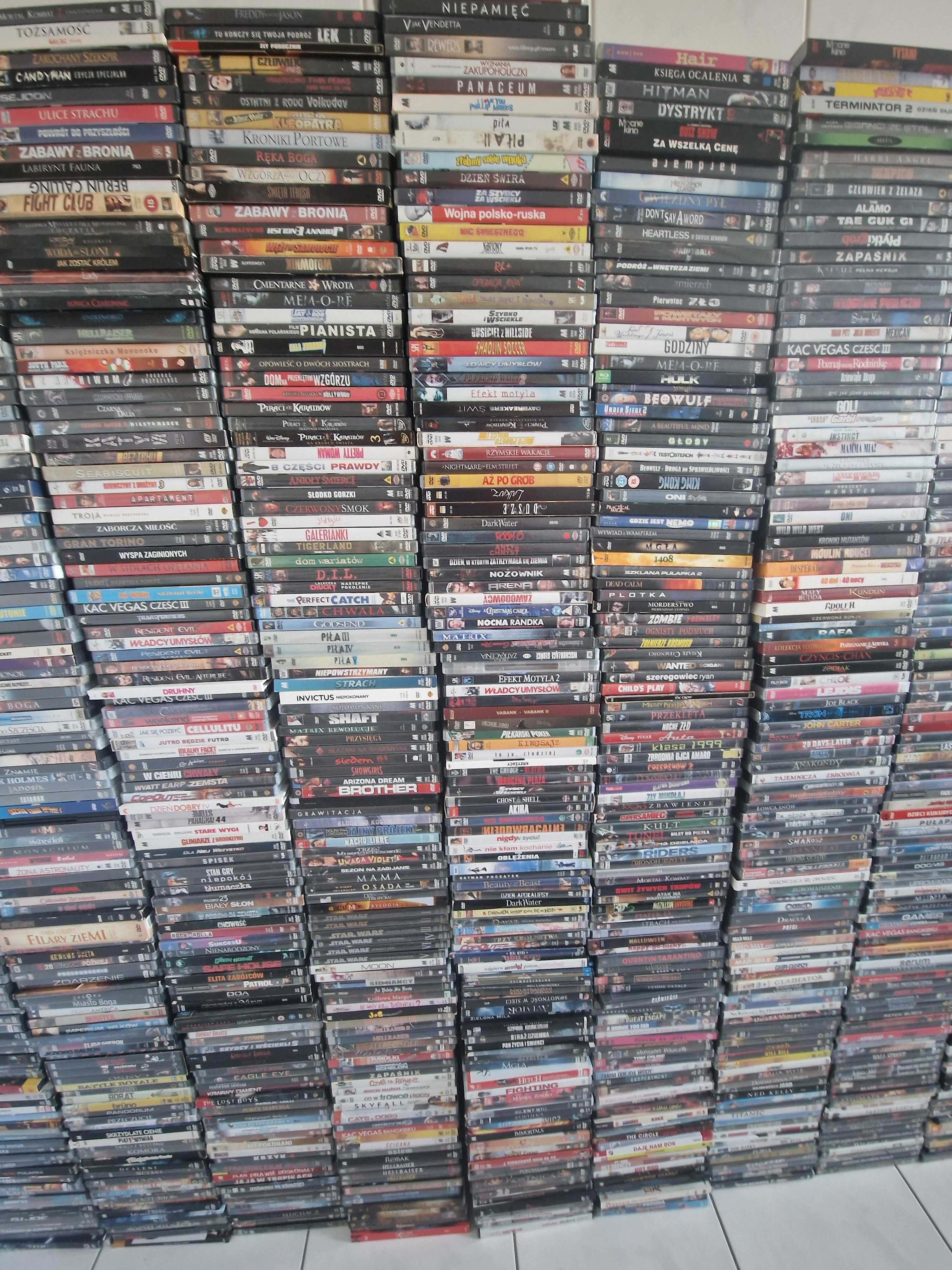 Ogromna prywatna kolekcja płyt Dvd na sprzedaż - ponad 1200 tytułów
