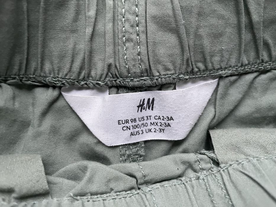 Szorty H&M khaki 98 cm stan idealny