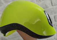 Kask rowerowy dziecięcy, Btwin 500 Fluo XXS, 44-49cm.