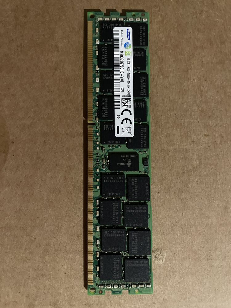 DDR 3 16Gb 1600 Mhz Ecc Reg. Samsung