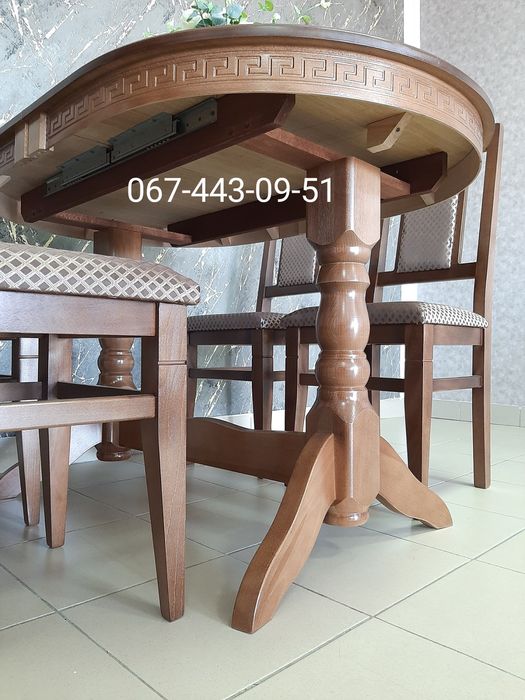 Кухонный комплект Карпаты ( орех светлый и орех тёмный) столы для дома