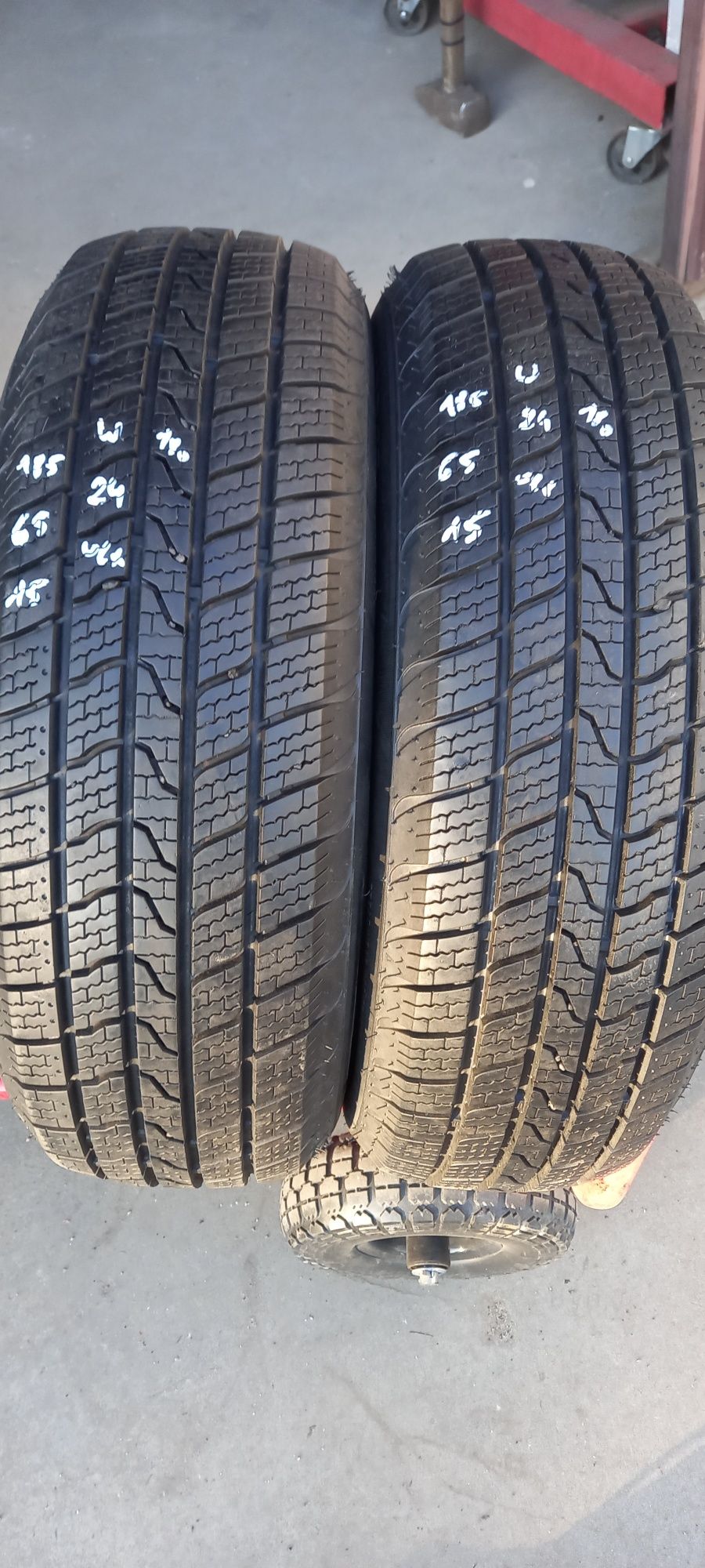 2x opony całoroczne 185x65R15 jak nowe 24 rok