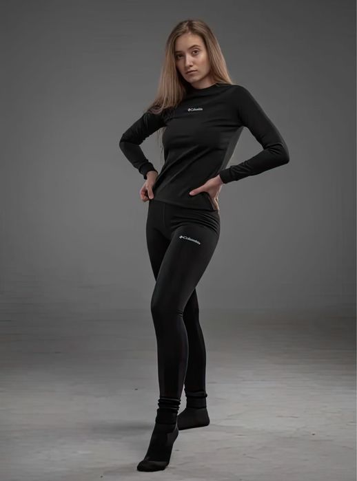 Жіноча чорна термобілизна Columbia  S,M,L