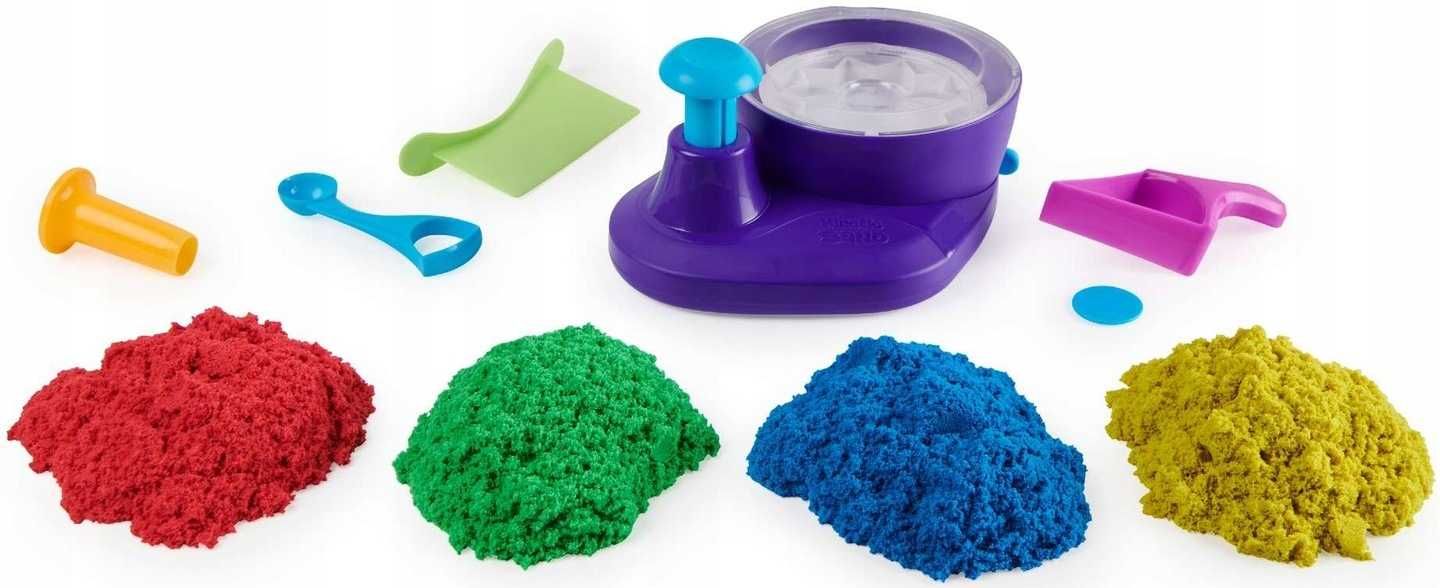 Kinetic Sand ZAKRĘCONE kolory OBROTOWA MASZYNKA nowa zabawka