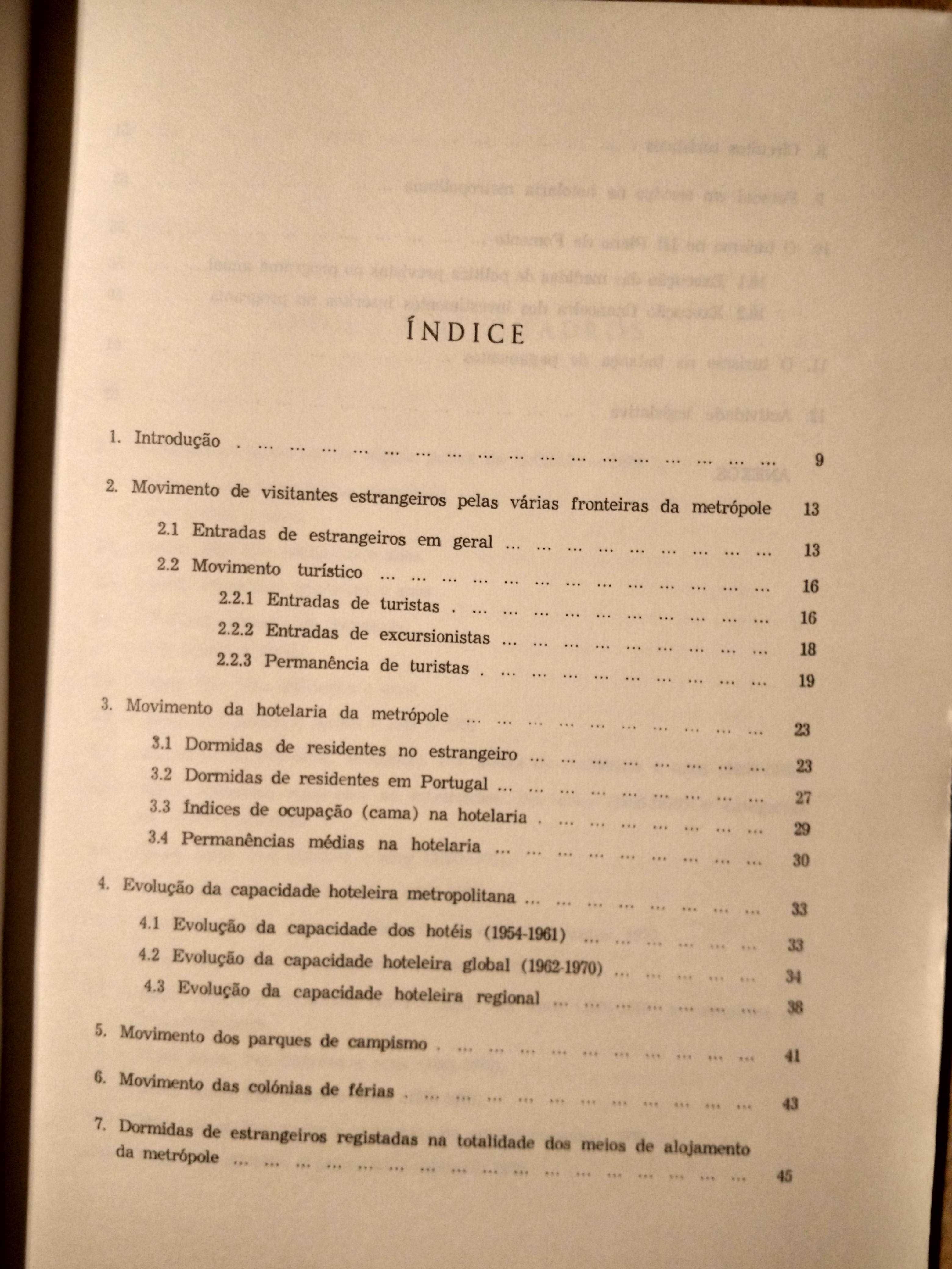 O Turismo em 1970 (Portugal/Metrópole)