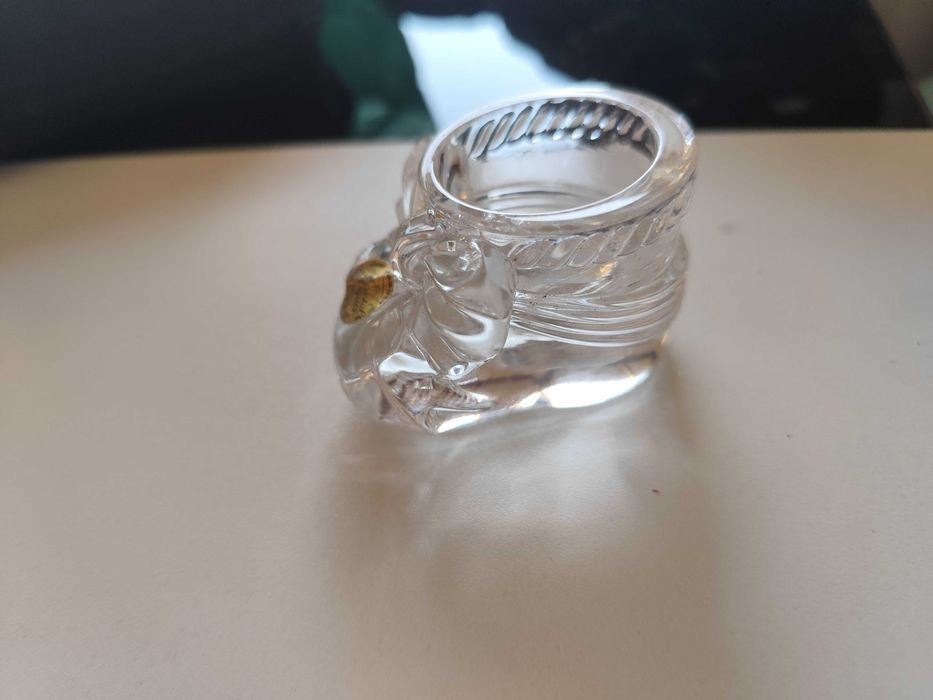 2 peças de cristal francês