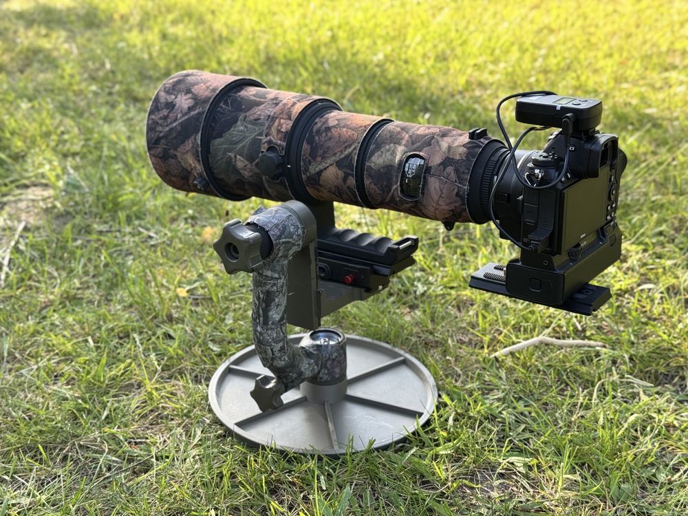 Ground pod statyw do głowicy fotografia przyrody Nikon Canon Sony Fuji