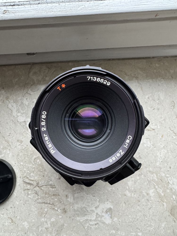 Hasselblad 500 C/M + Planar 80/2.8 CF Acute Matte + extension tube 16