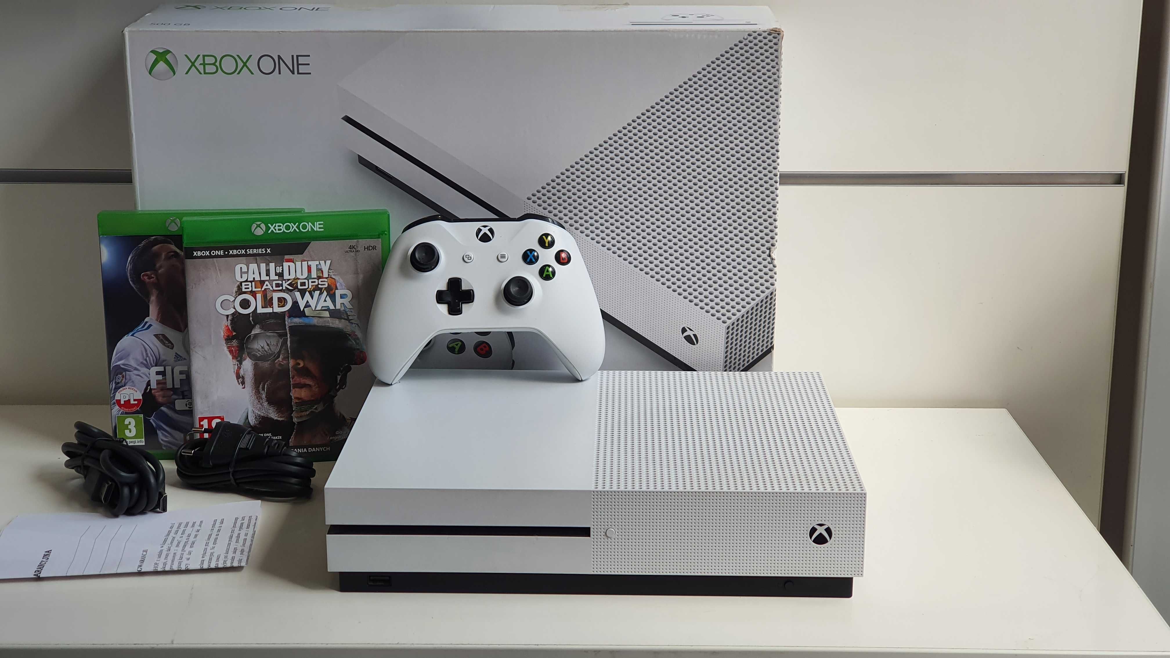 GWARANCJA XBOX One s 500GB Biały +Pad Microsoft+ Call of Duty Cold War