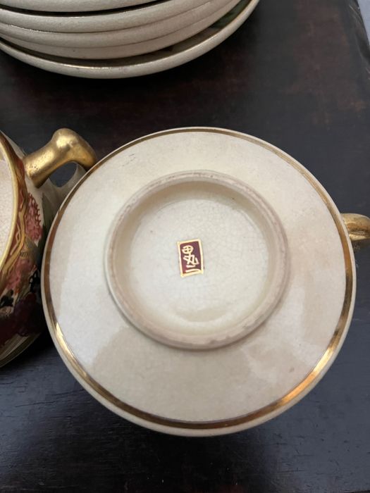 Conjunto completo chá e café japonês Satsuma. Raríssimo,