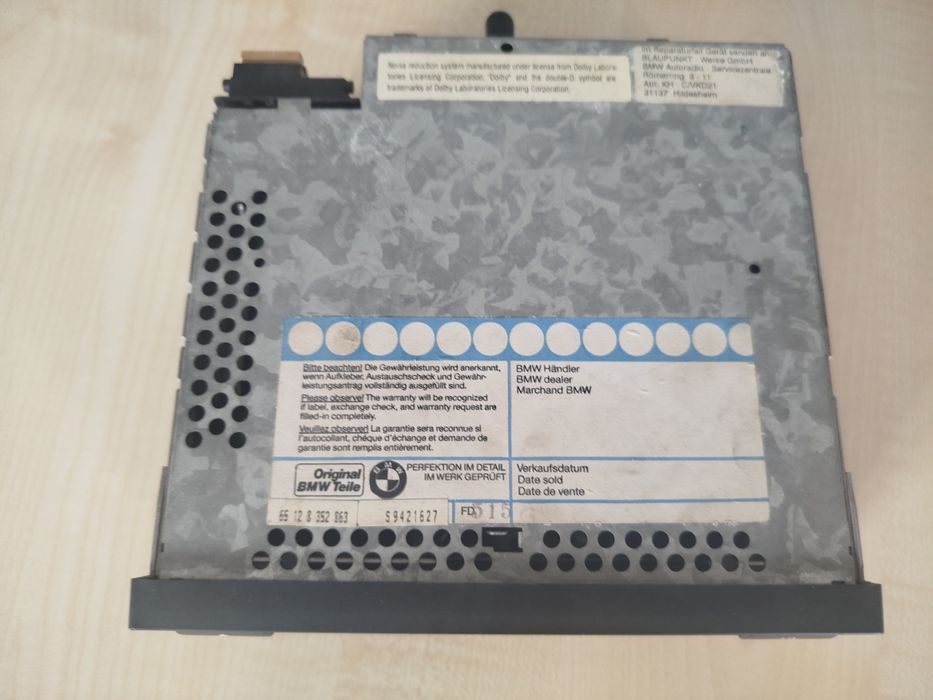 Radio BMW business E38 1994