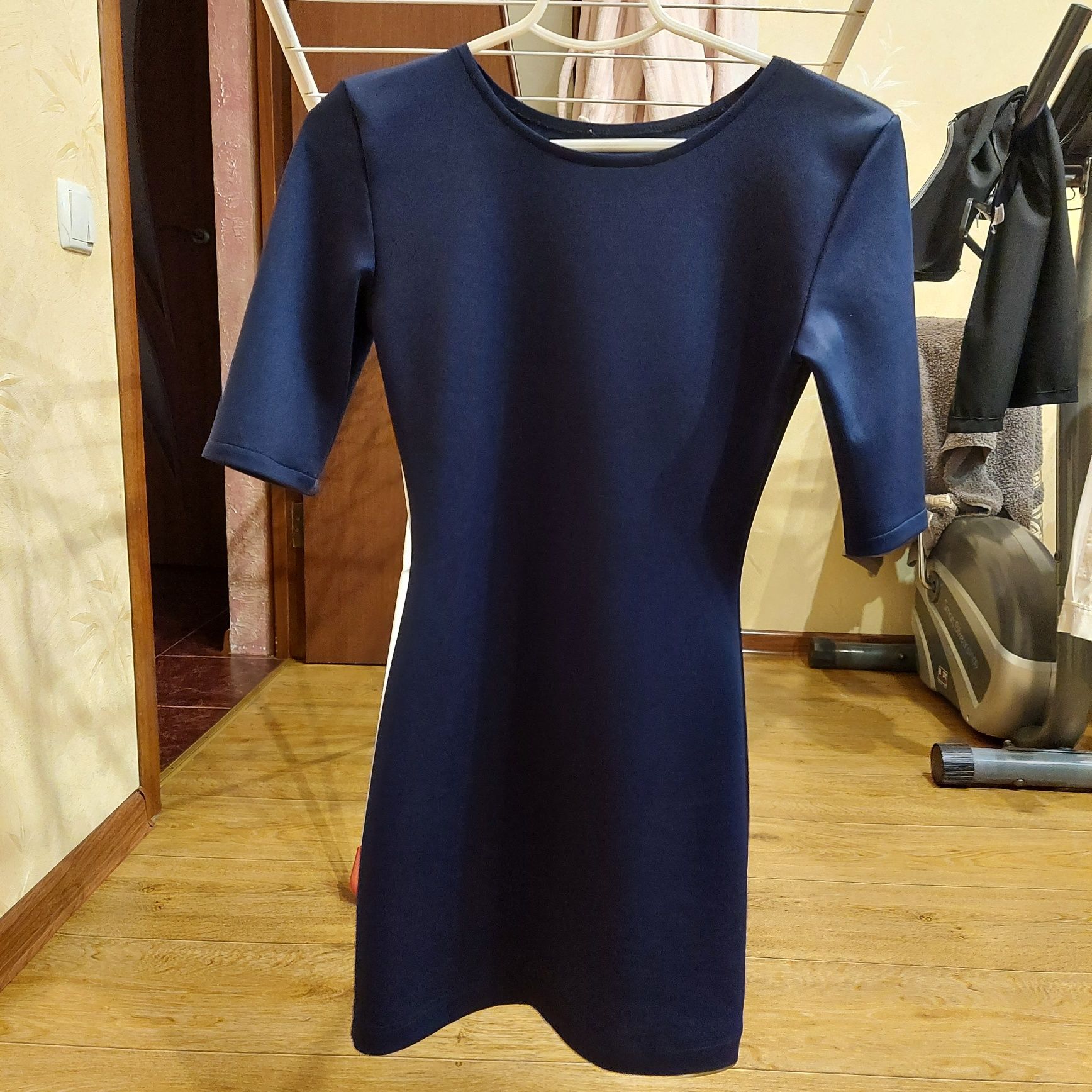 Темно-синие платье футболка
