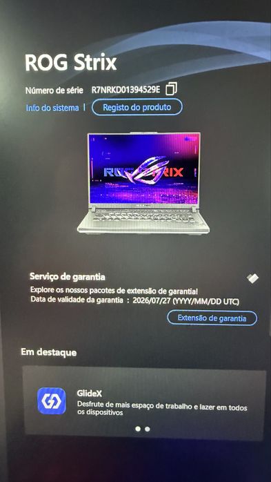 Asus rog strix i7 13650hx rtx 4060-8gb 32 gb ram 2.500 tb ssd