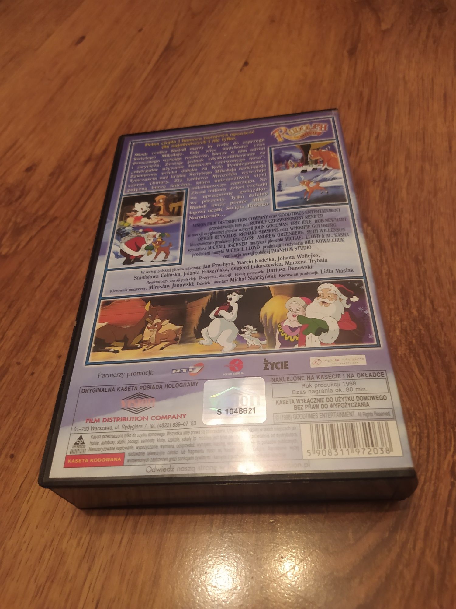 Kaseta vhs Rudolf Czerwononosy Renifer