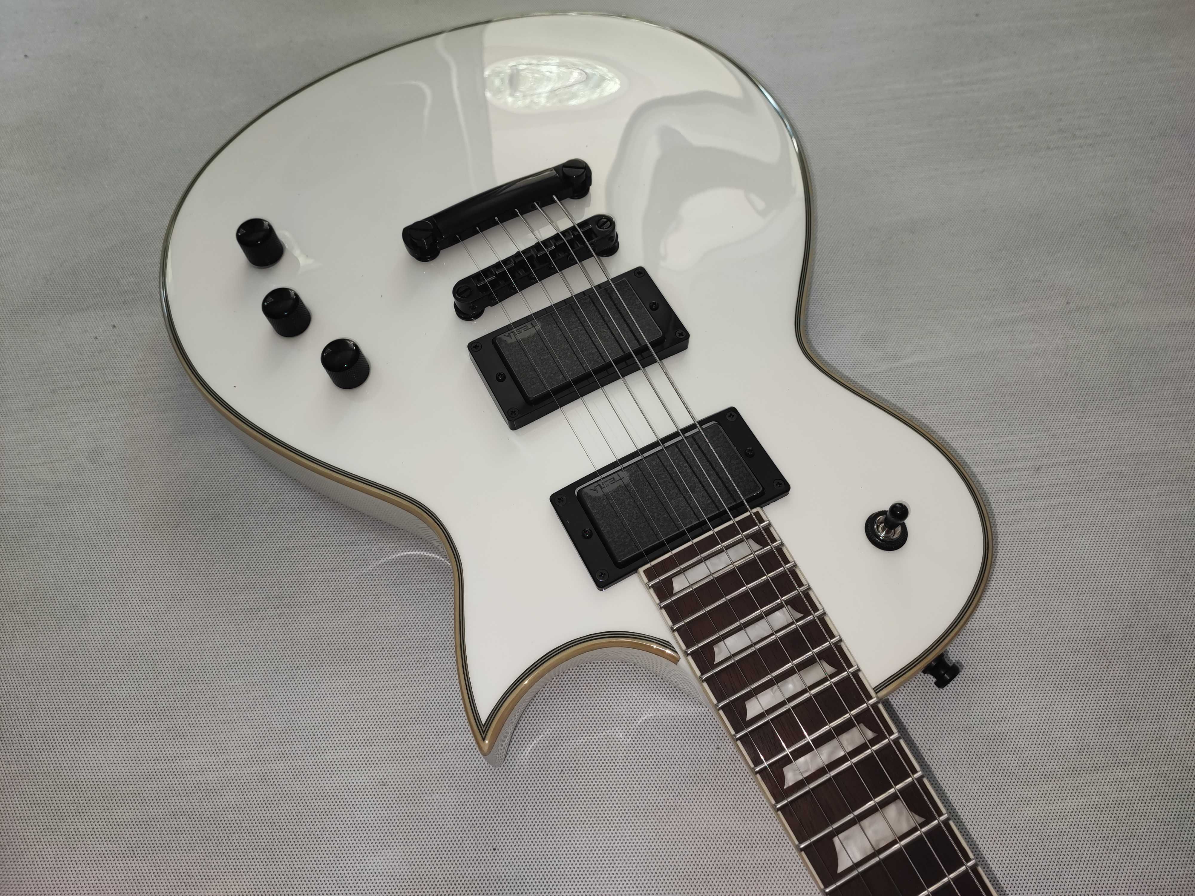 Harley Benton SC-CUSTOM III ACTIVE WH gitara Les Paul - ustawiona!