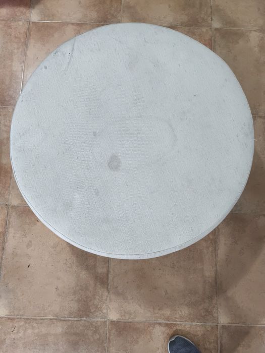 Puff redondo creme 80cm diâmetro