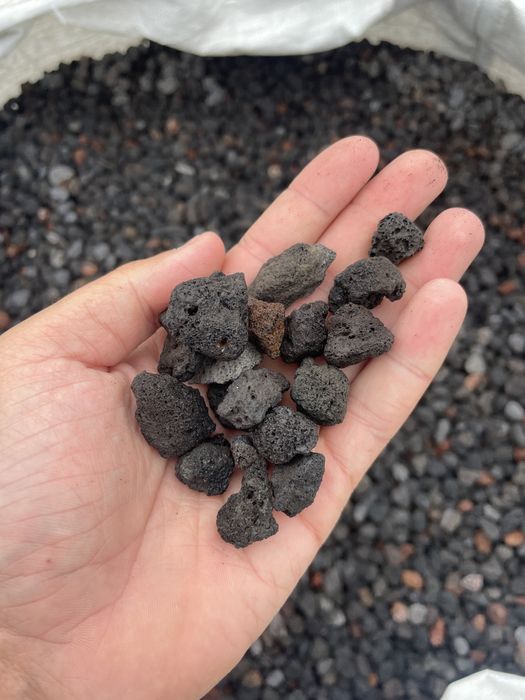 Lawa Wulkaniczna Czarna Brązowa Naturalny Kamień do Akwarium Malawi