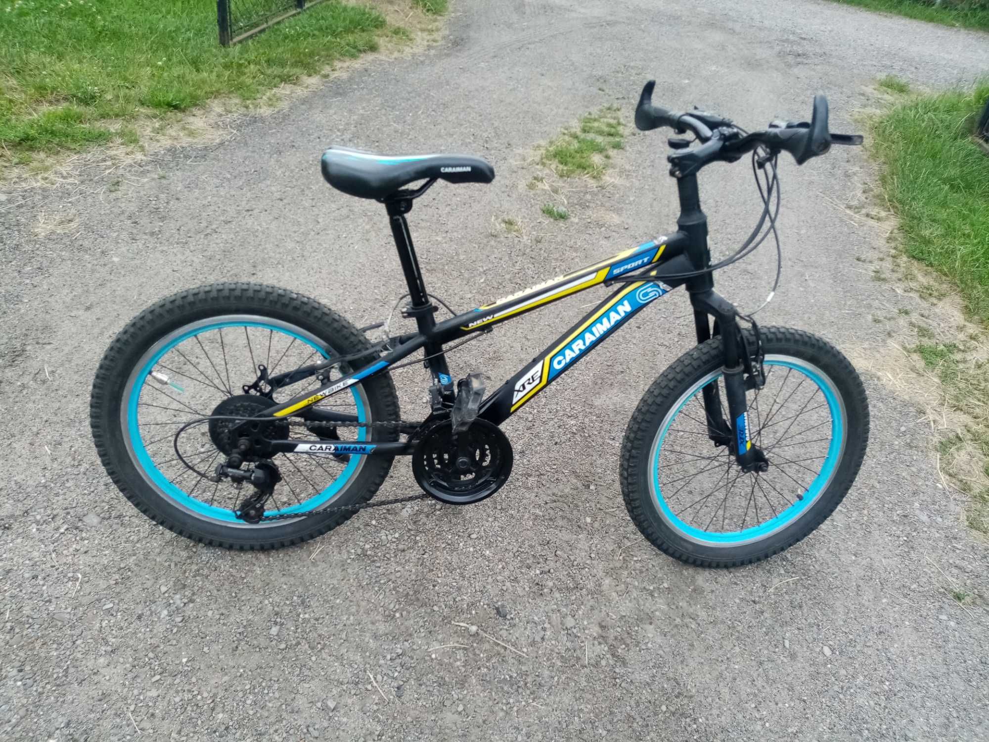 Rower dla chłopca 5-10 lat CARAIMAN 20" przerzutki amortyzator stopka