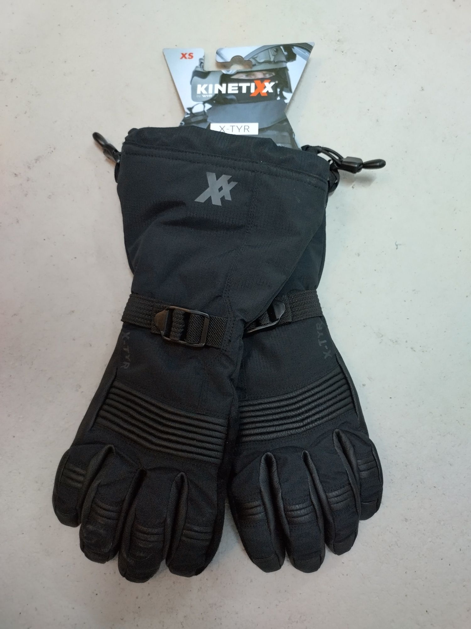 Kinetixx X-TYR zimowe rękawice taktyczne czarne - nowe