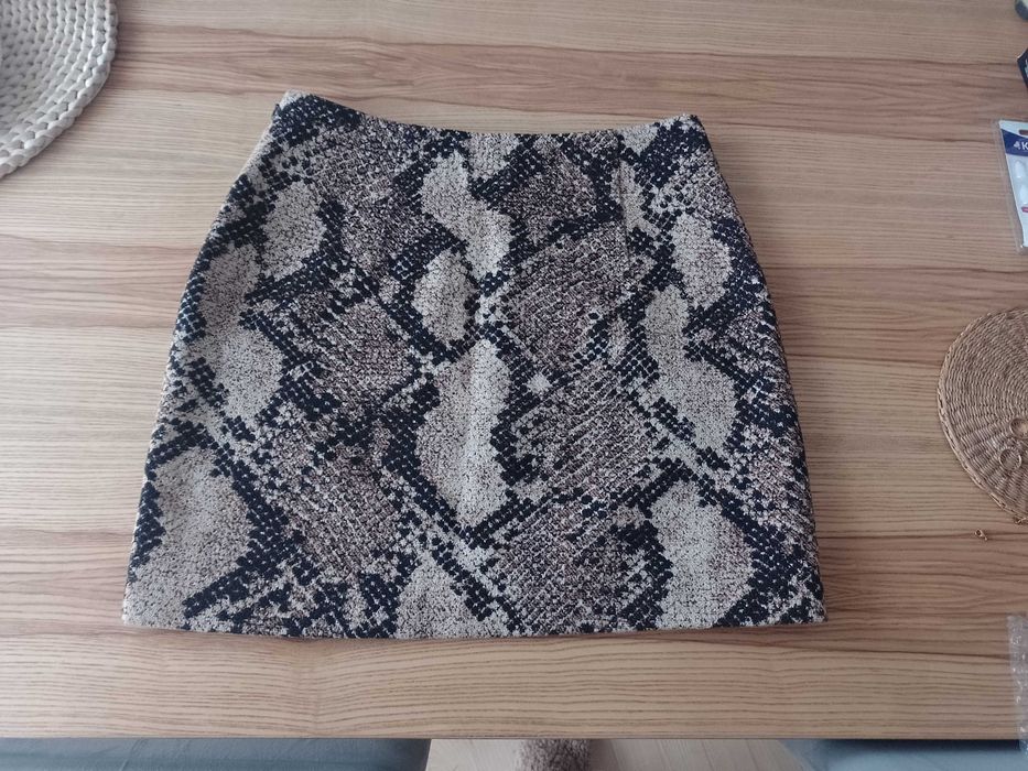 Spódnica w panterkę ciepla NOWA