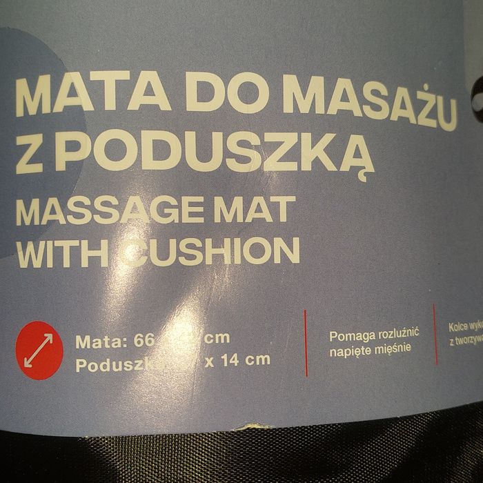 1zł Wysyłka Mata z kolcami do masażu+Poduszka Zestaw NOWY