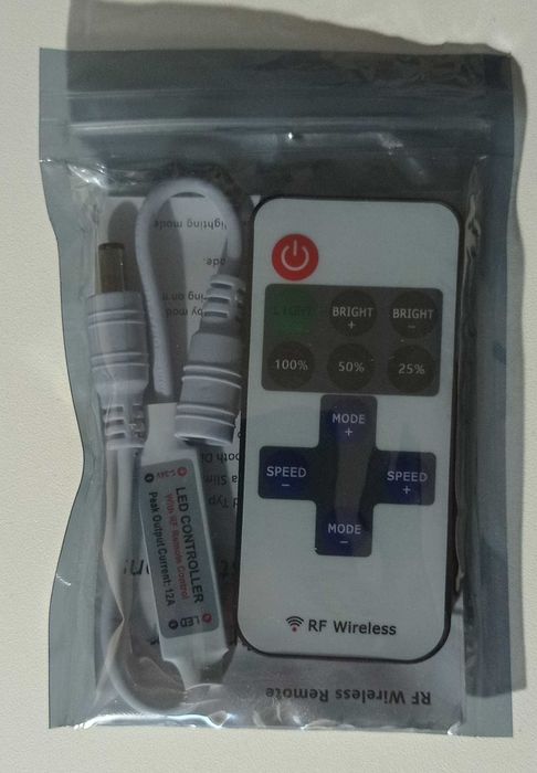 Світильник неоновий "Троянда" + БЖ 12В 5А (PL-P-60-12) + контролер д/у