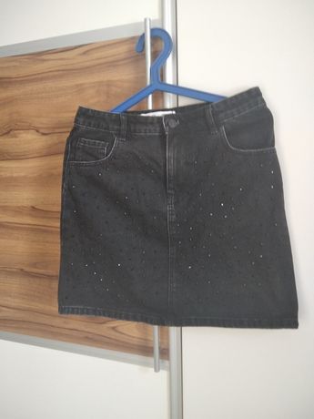 Czarna jeansowa spódnica dla dziewczynki rozm.164cm Denim&co