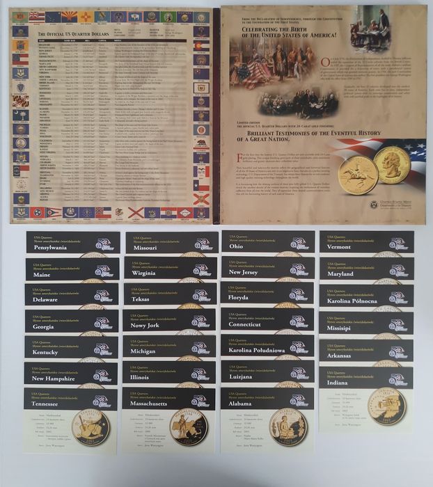 Amerykańskie ćwierćdolarówki