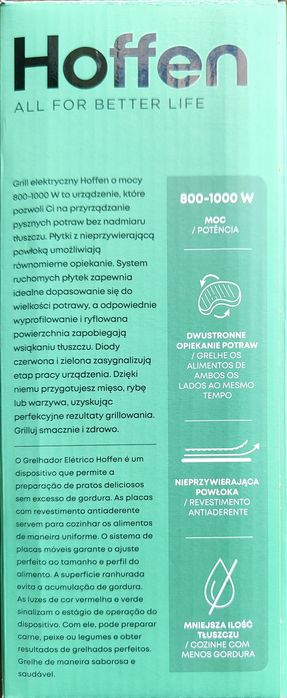 Grill elektryczny Hoffen  na gwarancji , raz użyty.
