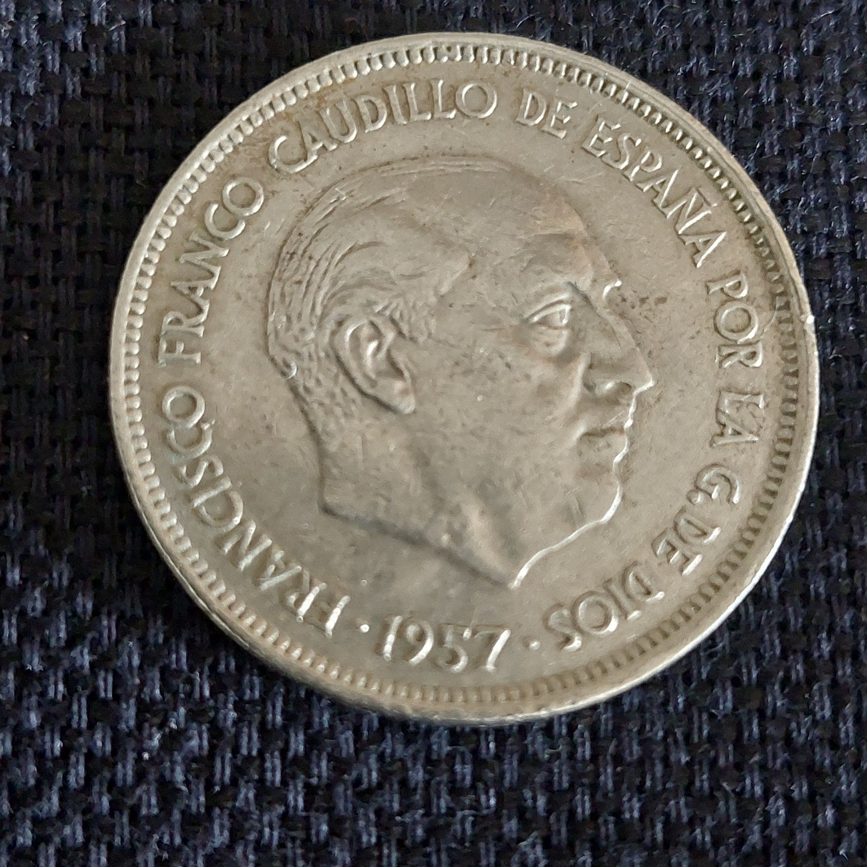 Moeda 25 Pesetas Franco 1957