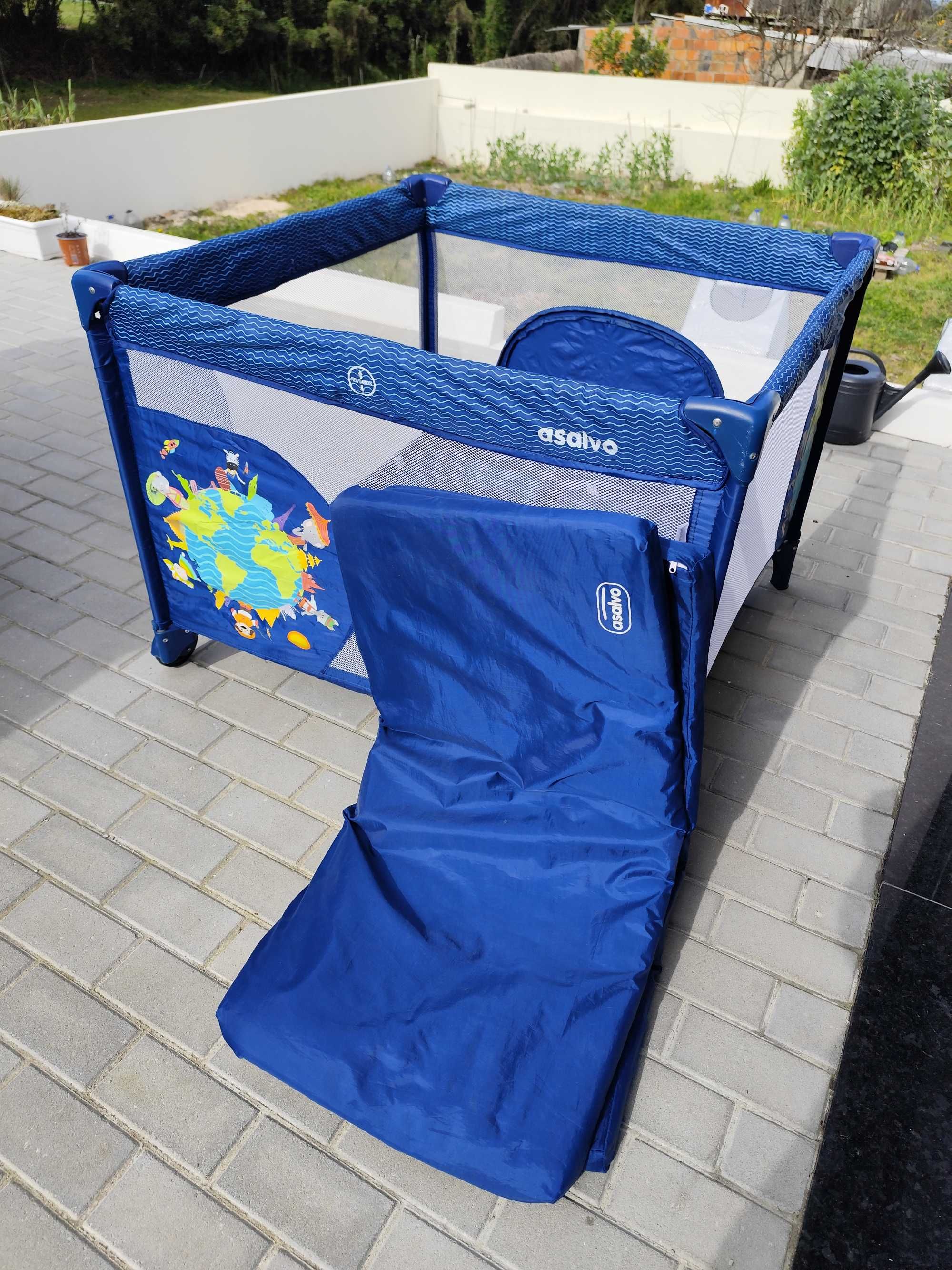 Parque bebe, marca Asalvo com colchão extra