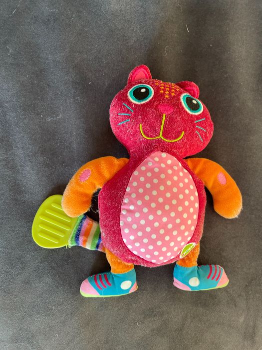 Fisher Price Moulin Roty Ooops małpka interaktywna miś kot