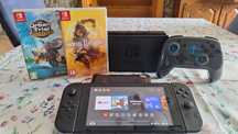 Nintendo Switch v1 + 2 gry + Pad
