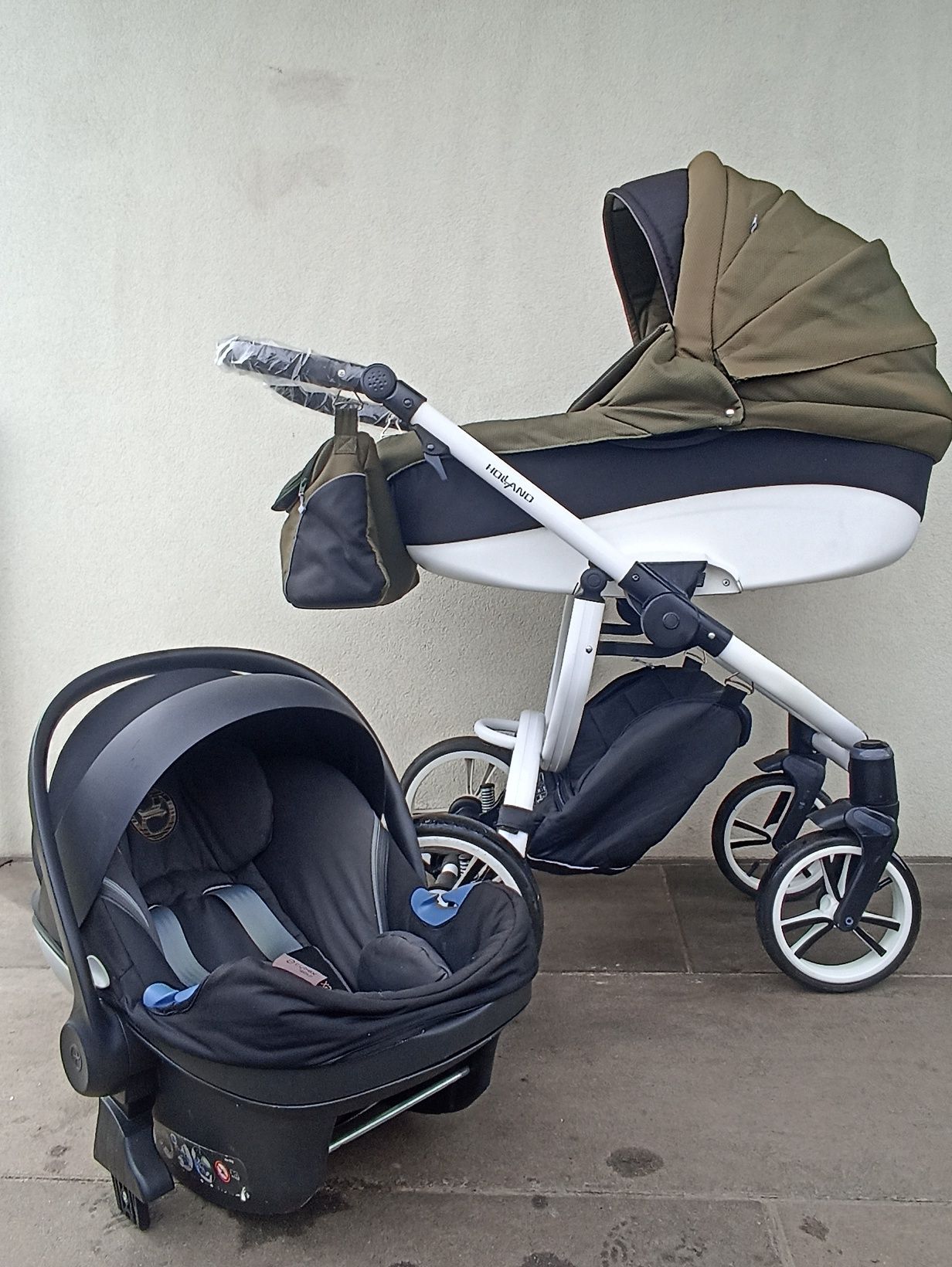 Wózek 2/1 Bebetto Holland gondola plus fotelik cybex