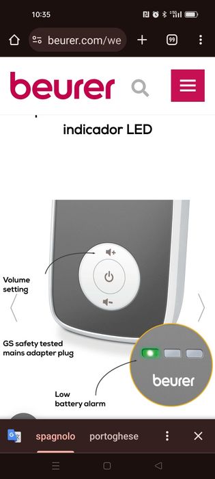 Intercomunicadores para bebê  Beurer