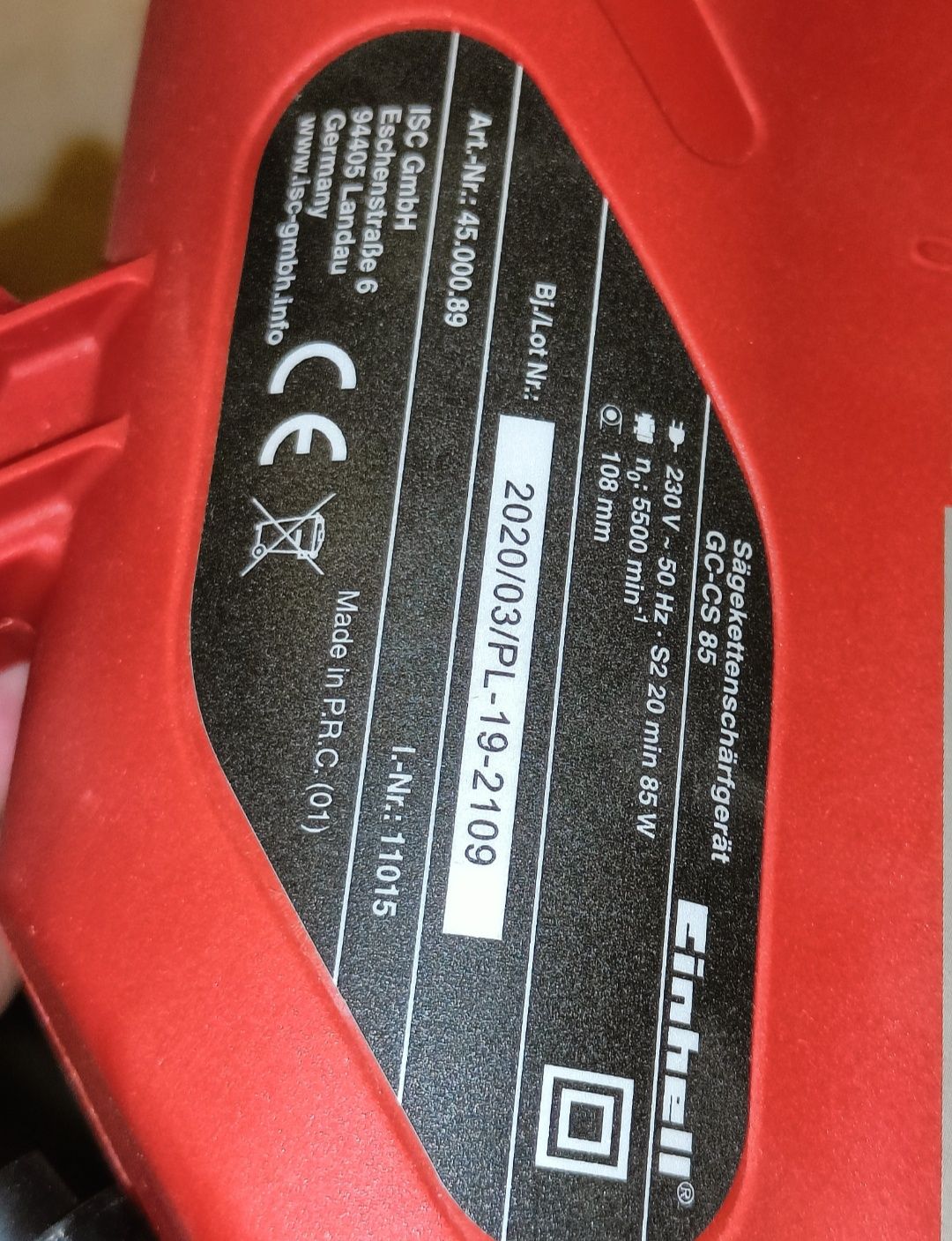 Einhell GC-CS 85 - Ostrzałka do łańcuchów pił spalinowych i elektrycz.