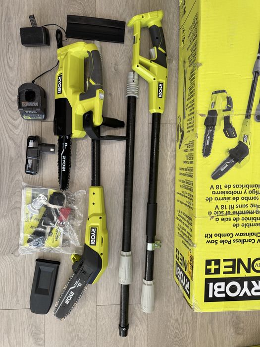 Piła do gałęzi Ryobi teleskopowa z piłą do przycinania 18V